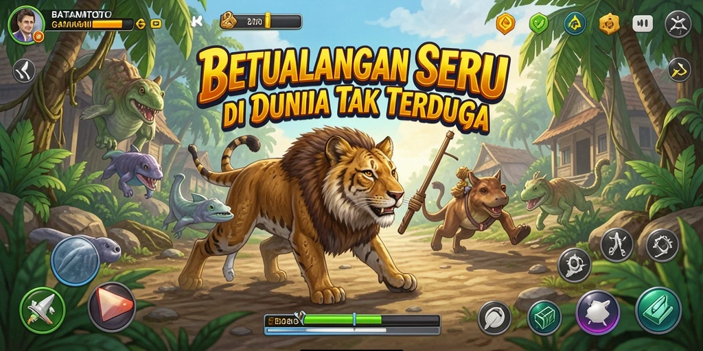 Tampilan gameplay petualangan seru di BATAMTOTO.