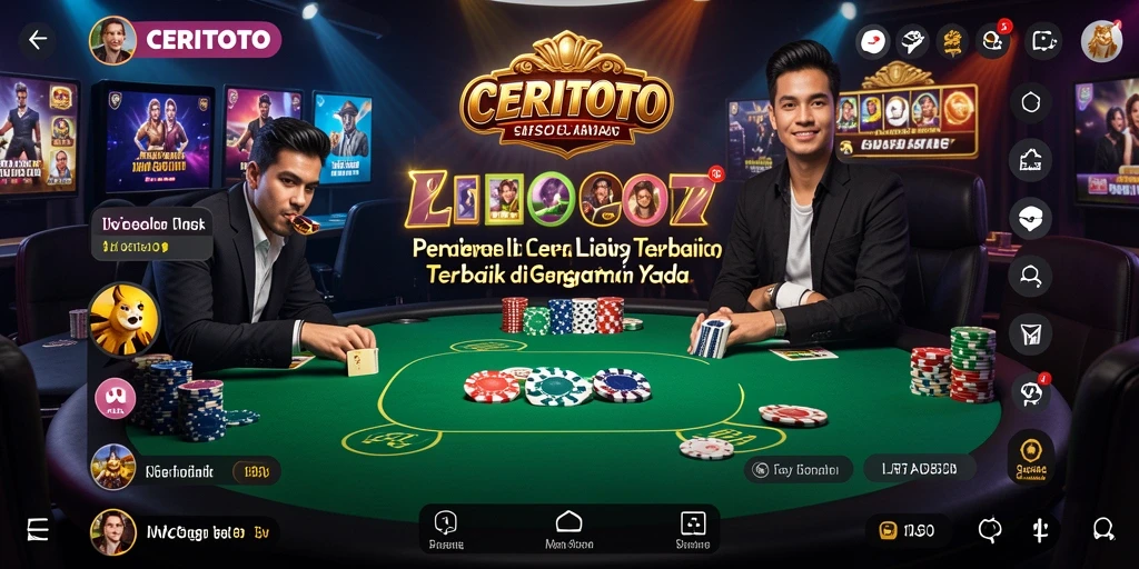 Tampilan gameplay Live Casino yang menarik dan interaktif di CERITOTO.
