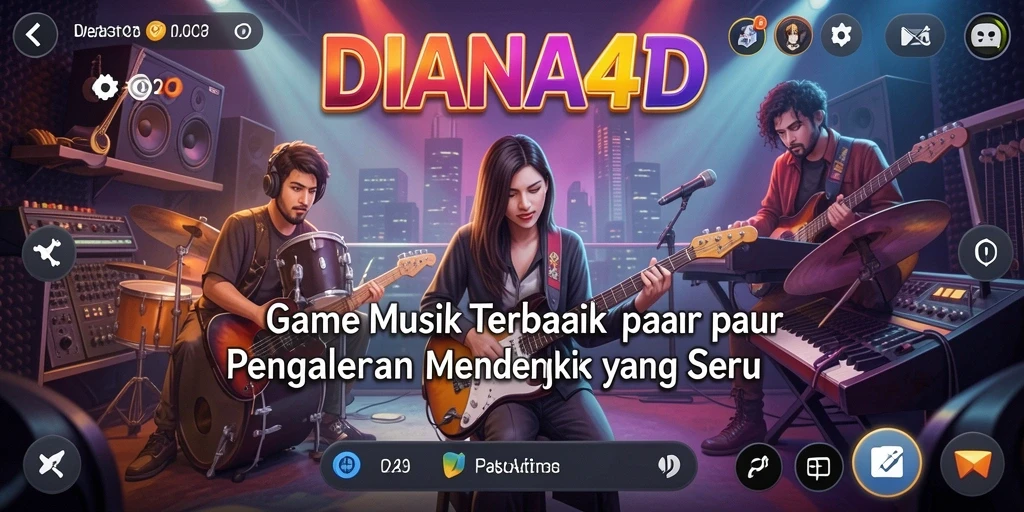 Gameplay seru dan interaktif dalam aplikasi musik DIANA4D.
