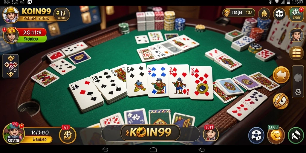 Screenshot KOIN99 menampilkan gameplay Domino yang seru dan menarik.