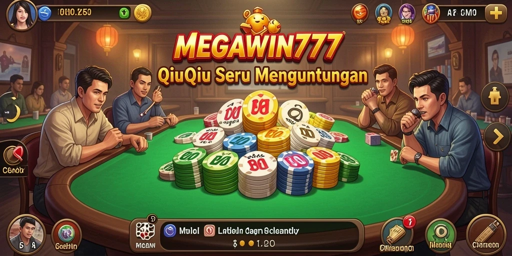 Tampilan gameplay QiuQiu yang seru dan interaktif.