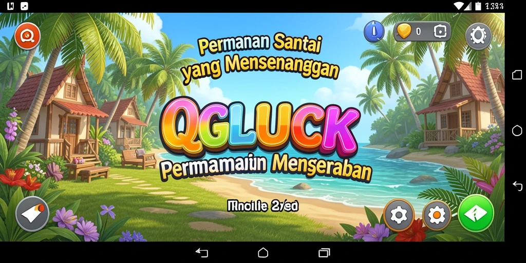 Tampilan gameplay QGLUCK yang mengasyikkan dan penuh warna.
