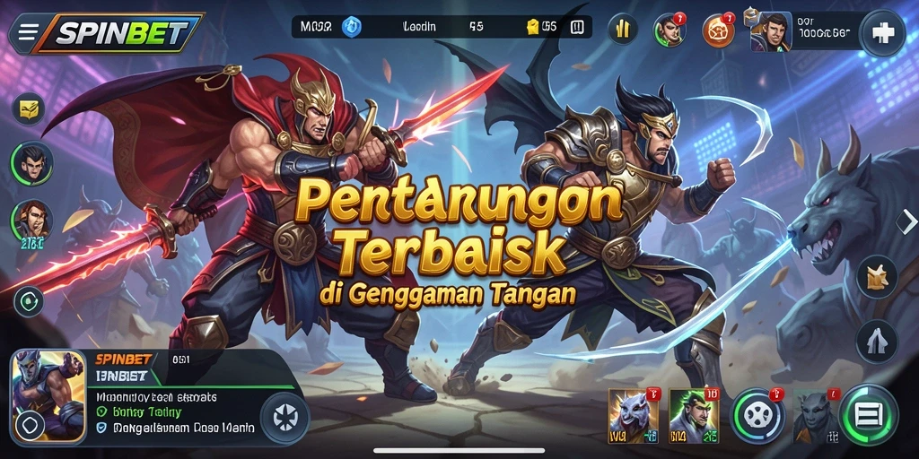 Tangkapan layar gameplay SPINBET yang menunjukkan aksi pertarungan yang mendebarkan.