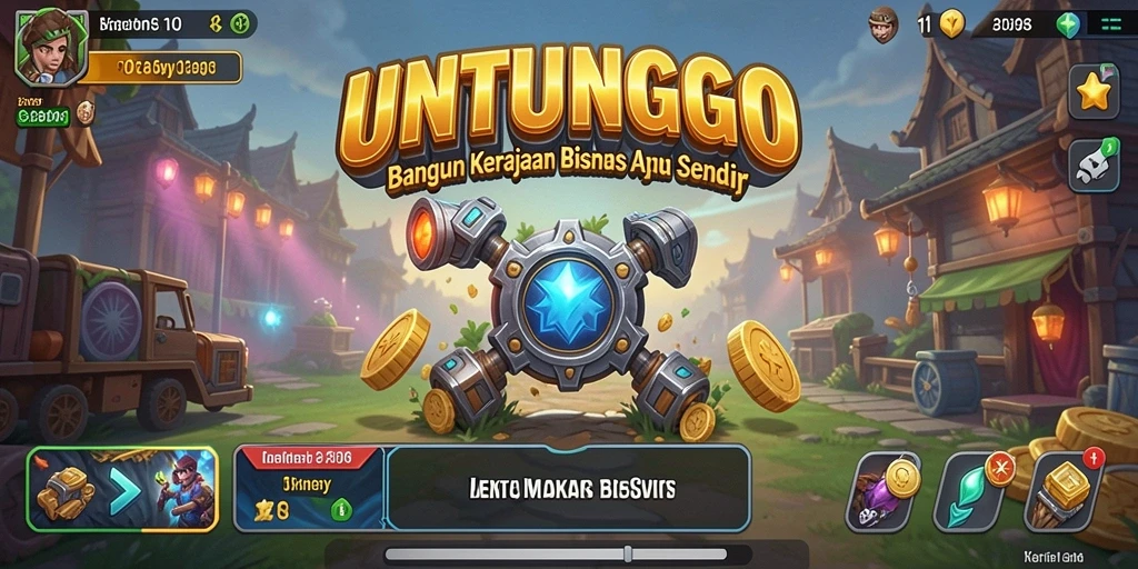Tampilan gameplay Tycoon di UNTUNGGO yang mengasyikkan.